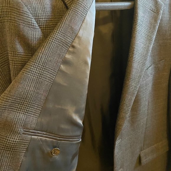 Ralph Lauren Wool Sport Coat, 42S Black Glen Plaid - Picture 5 of 11